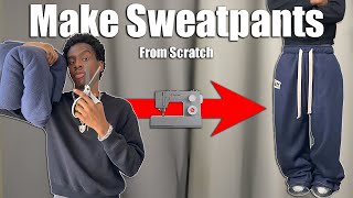 How to Sew Baggy Sweatpants (Beginner Friendly DIY)