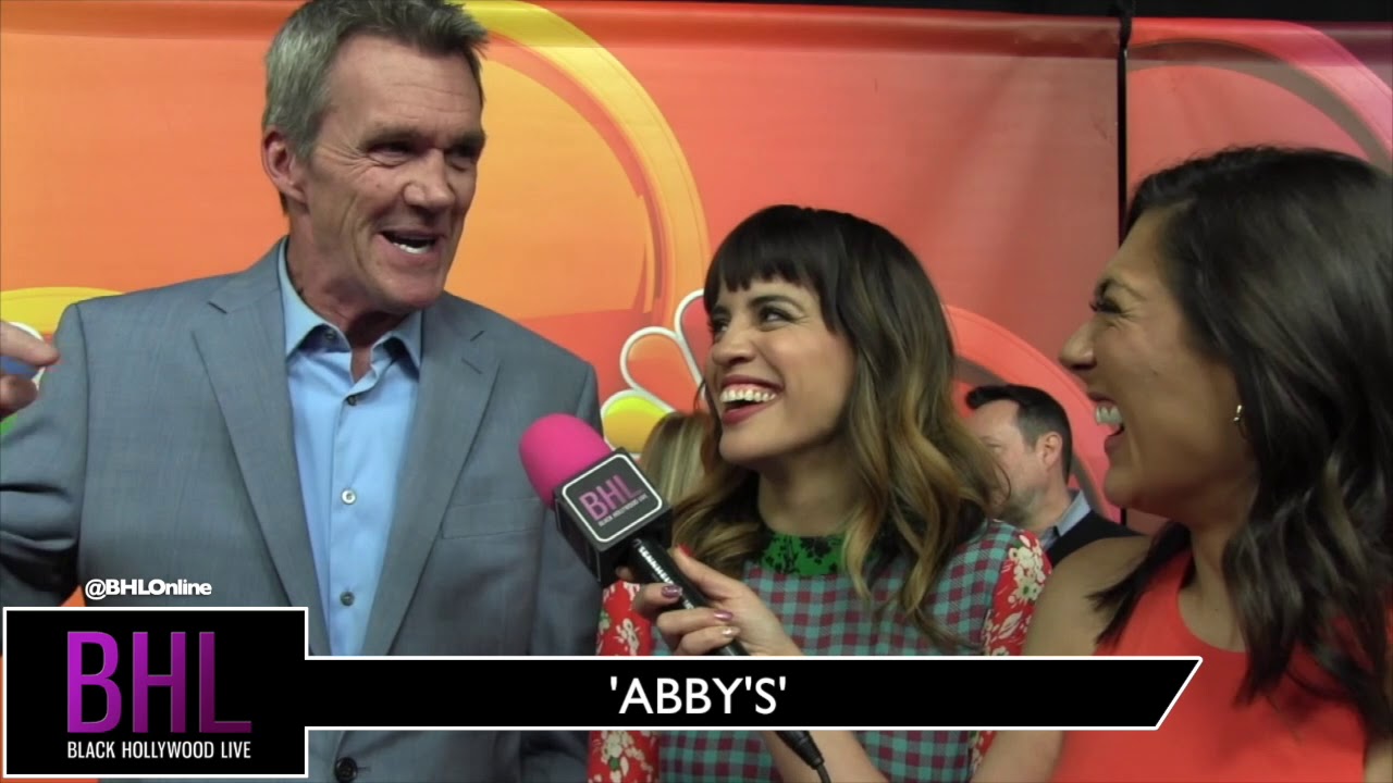 Abby's | Neil Flynn and Natalie Morales | NBC Midseason Press Day red carpet kids