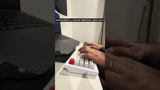 Outemu White Silent Linear Switch Vs Gateron Brown Linear Switch Sound Check