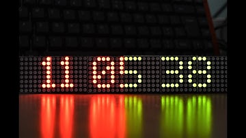 ESP32 & Dot Matrix - Internet Clock