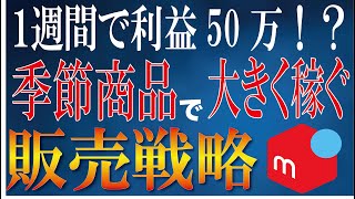 １週間で50万の利益も夢じゃない！メルカリ中国輸入・季節商品で大きく稼ぐための販売戦略徹底解説