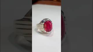 Making silver ring with Ruby stone #jewelry #handmade #diy #ring #gold #silver #rishigoldsmith #ruby Wealth