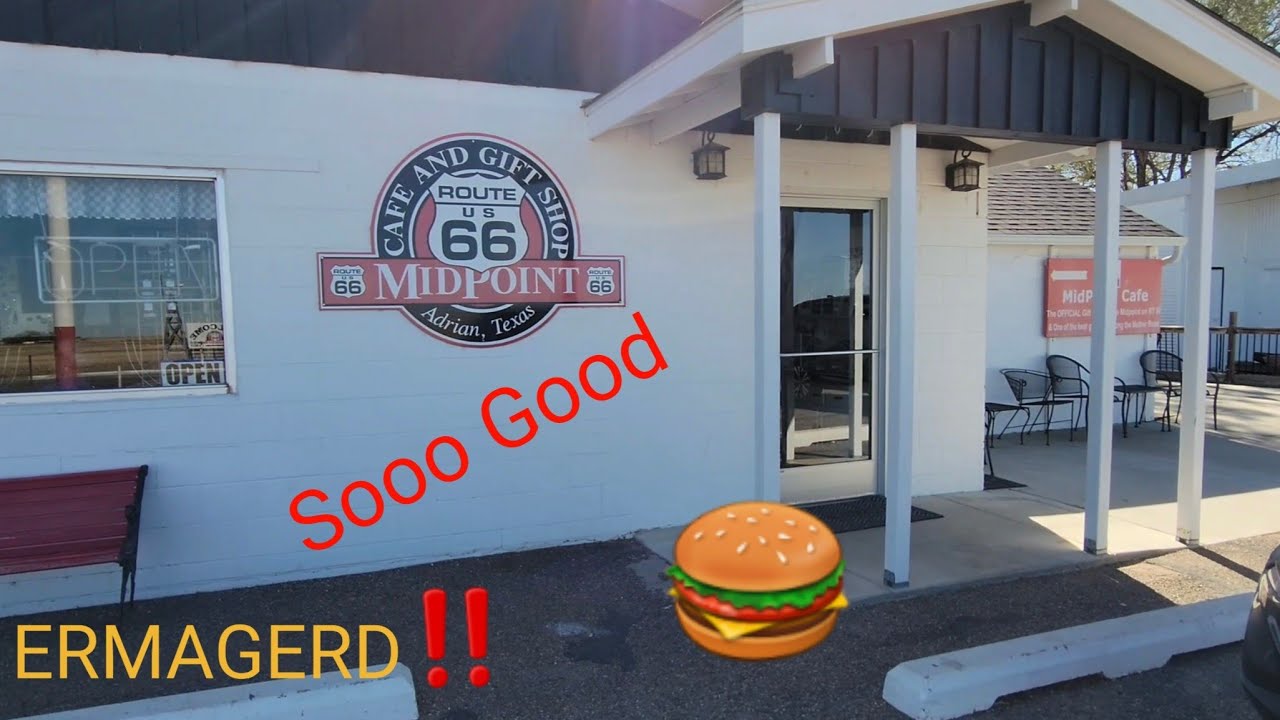 Rancho Cucamonga, CA run pt.1. Midpoint Cafe on Route 66 serves me one big, big burger!🤤