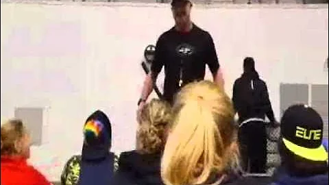 Coach Bill Williams at Women's World Football Games in New Orleans