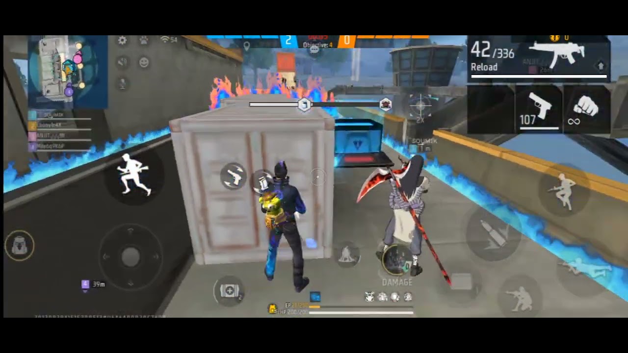 FF max CS Rank match random players ke sath opp gameplay wait for end 😱💥🔥