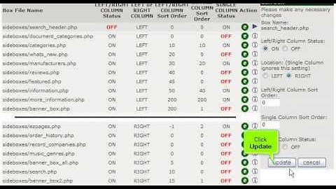 How to edit the margins in ZenCart