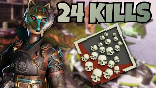 RAMPART IN WILDCARD IS A CHEAT CODE | 24 KILLS 5K DAMAGE Apex Legends