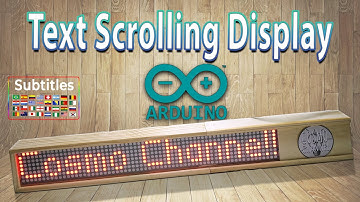 Arduino Text Scrolling Display | MAX7219 Dot Matrix 8-in-1 | ESP8266 NodeMCU | Subtitles