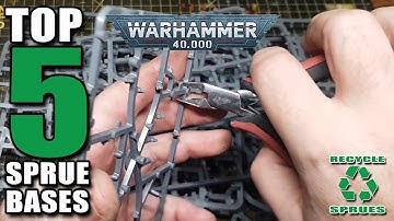 5 Crazy Ways to Repurpose Warhammer 40k Sprues into Terrain Bases...