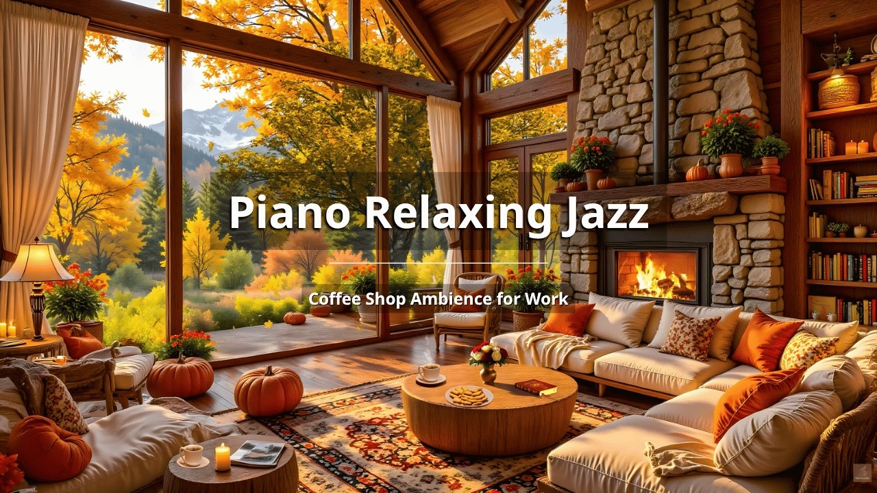NO ADS | Soft Jazz Music with Relaxing Piano Jazz for Work & Study 🍂 ...