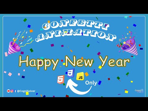 🎉 Create a Festive Experience with Confetti Animation | HTML, CSS, JavaScript Tutorial  🎉