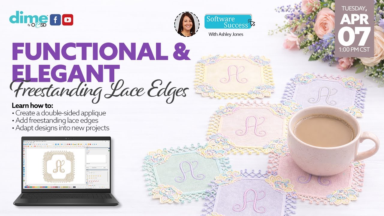 Functional & Elegant | Freestanding Lace Edges | Software Success - YouTube