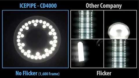 Flicker Test LED Lamp: ICEPIPE CD4000