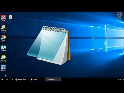 Windows 10 -Adding notepad as a shortcut on desktop