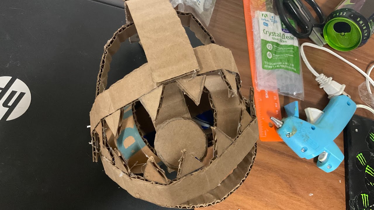 Really cool Chain Chomp monster toy out of cardboard! DIY Tutorial ...