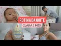 ROTINA DA NOITE COM BEBÊ DE UM MÊS | Nosso Apê 32B