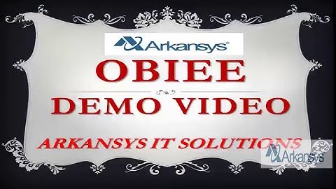 ORACLE IBIEE ONLINE TRAINING | OBIEE TRAINING VIDEOS | OBIEE ONLINE CLASSES