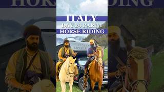 HORSE 🐎 RIDING EXPERIENCE IN ITALY #roadtrip FROM #auatria #austria  to #india #shortvideo #shorts