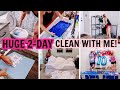 HUGE 2-DAY CLEAN WITH ME | EXTREME CLEANING MOTIVATION! | BIRTHDAY PARTY PREP | Amy Darley