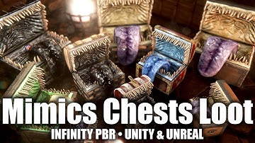 Chests, Loot & Mimics Character Pack for Unity | Infinity PBR