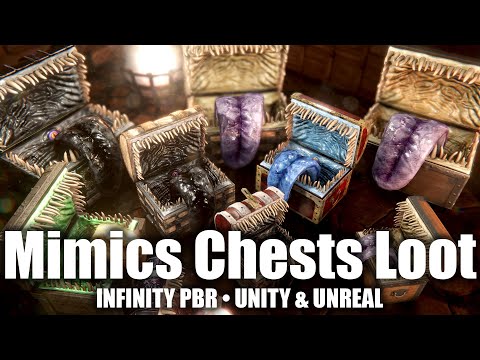 Chests, Loot & Mimics Character Pack for Unity | Infinity PBR