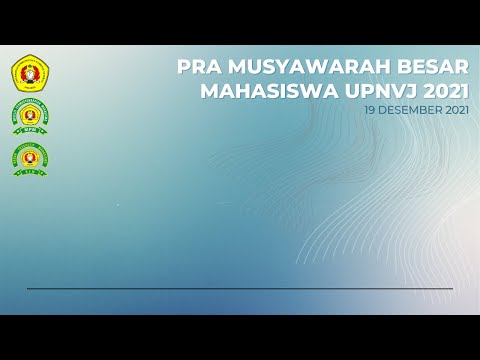 Pra Musyawarah Besar Mahasiswa UPN Veteran Jakarta 2021