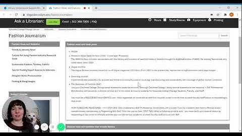 Library Instructional Support