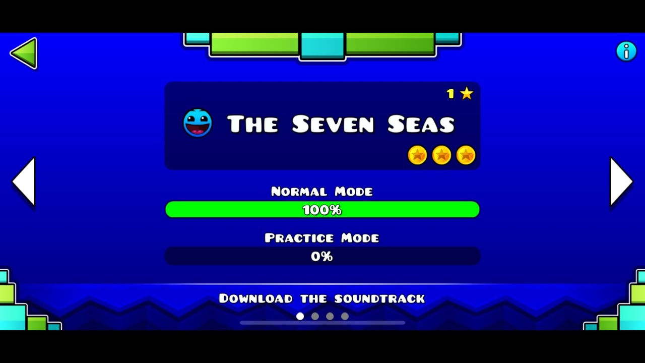 All coins in The Seven Seas / Geometry dash Meltdown - YouTube