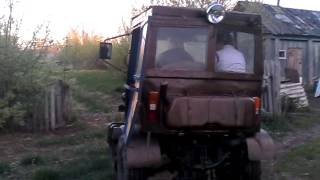 Самодельный трактор БИЗОН (катание)(Едет., 2015-05-10T03:54:50.000Z)