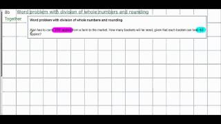 Word Problems multiplication and division)