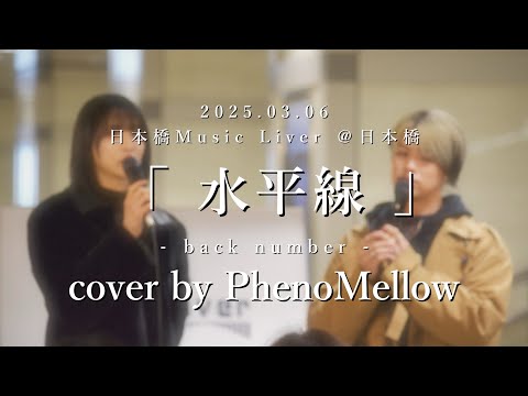 PhenoMellow(フェノメロ) 2025.03.06 日本橋 Music Liver 【 水平線 / back number  】 #歌うま #路上ライブ #カバー