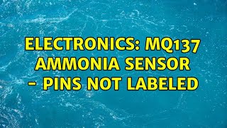 Electronics: MQ137 Ammonia sensor - Pins not labeled