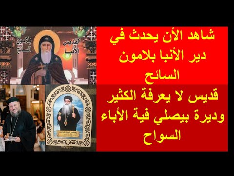 صحفي قال لأبونا مينا أمين كاهن ديرالانبا بلامون السائح أول ما دخلت حسيت شعر راسي وقف المجد ليك يارب