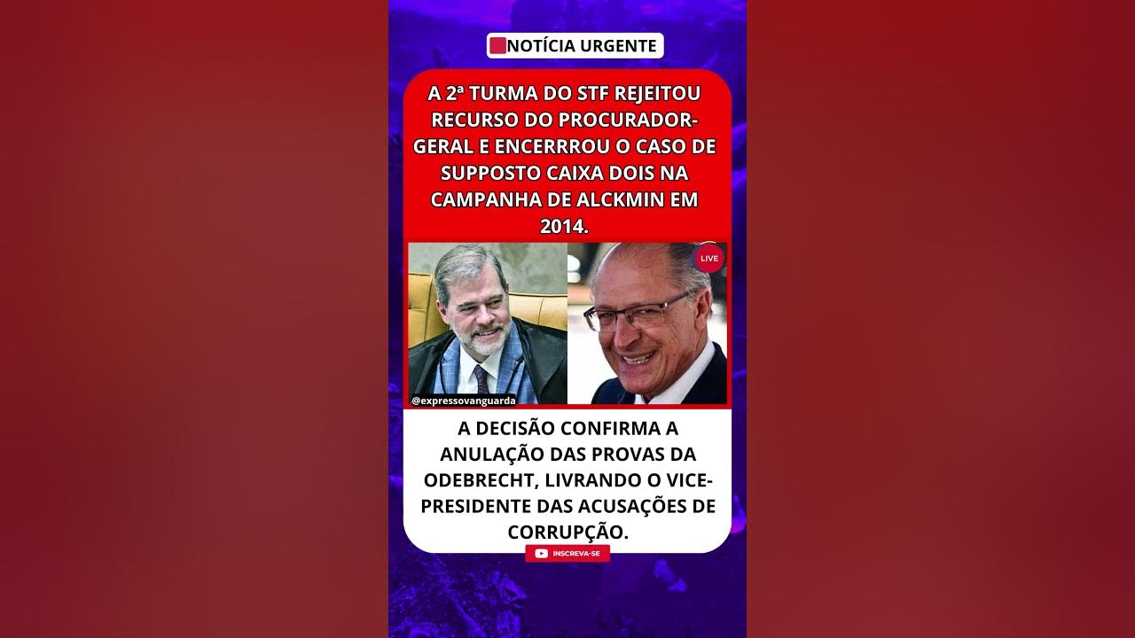 STF ENCERRA PROCESSO | ALCKMIN LIVRE DE C4IXA DOIS #brasil #politica #stf #noticias STF ENCERRA PROCESSO | ALCKMIN LIVRE DE C4IXA DOIS #brasil #politica #stf #noticias