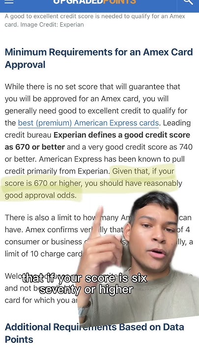 What Credit Score Do You Need To Get An Amex Amex Gold Card: What Credit Score Do You Need? - YouTube