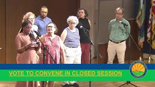 Details City Council Closed Session Vote - Tuesday, July 29, 2025 Update