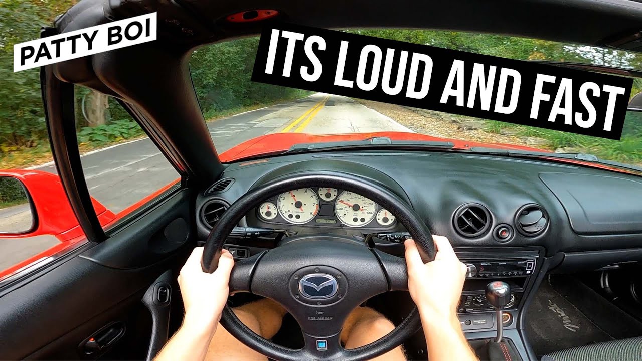240 WHP Turbo NB Miata POV (Straight Pipe!)