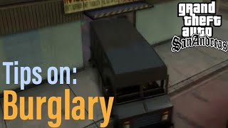 Tips On Burglary Gta San Andreas All Platformsversions