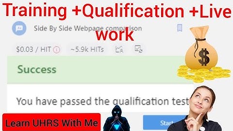 Side by side webpage comparison qualification + live work