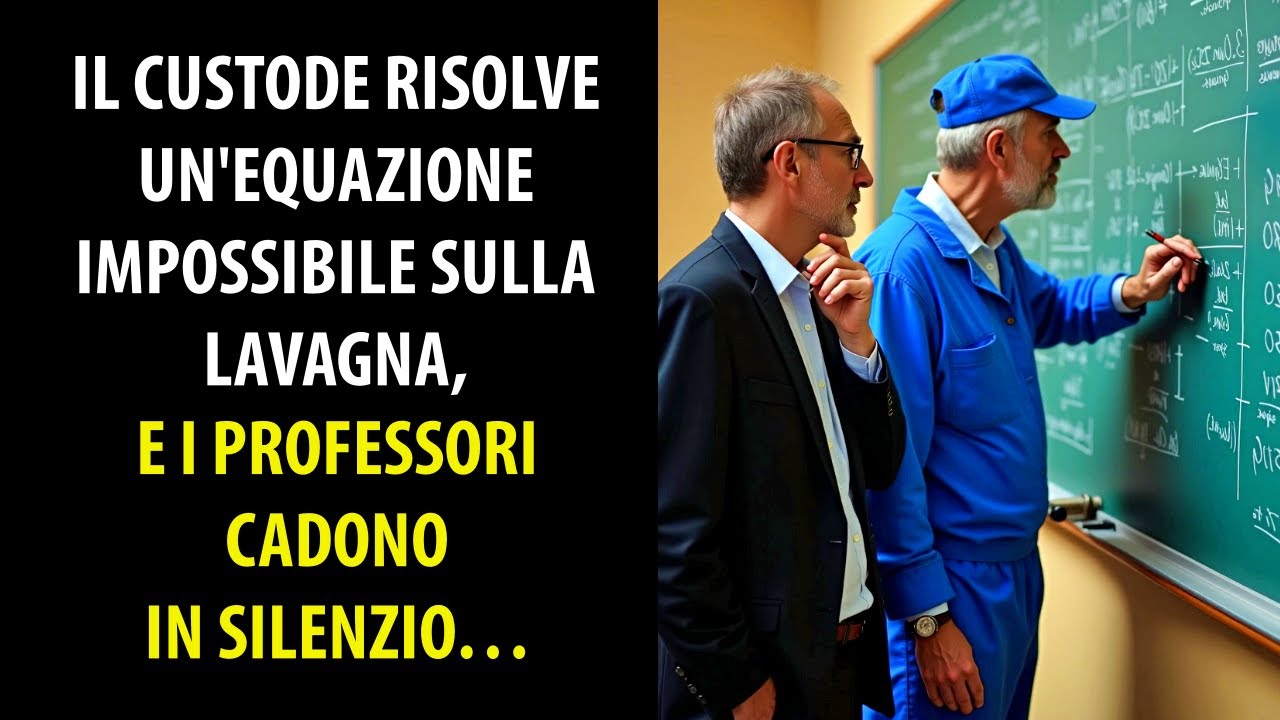Il Custode Risolve un'equazione Impossibile Sulla Lavagna, e i Professori Cadono in Silenzio…