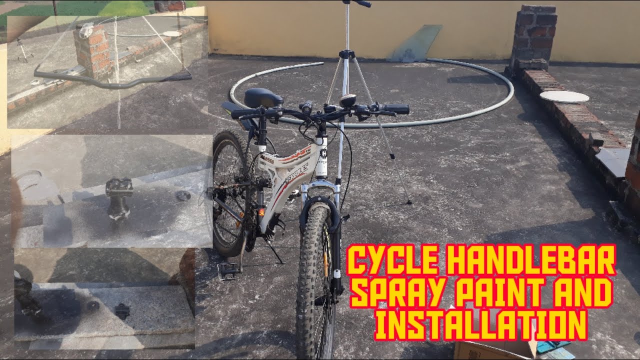 Cycle Handlebar Spray Paint and Installation with Product Links DS