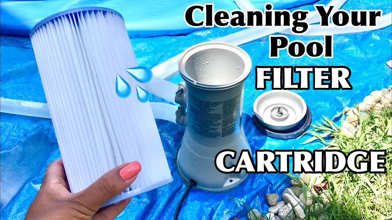 HOW TO CLEAN YOUR INTEX POOL FILTER CARTRIDGE | SAVE 💵 KRYSTAL CLEAR