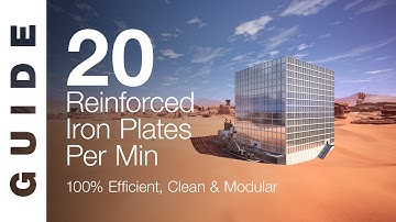100% EFFICIENT 20 Reinforced Iron Plates / Minute Factory! [SATISFACTORY GUIDE]