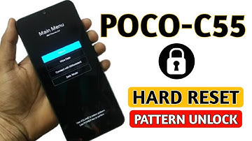 Poco C55 hard reset forgot password/pattern/pin unlock without pc.