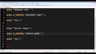 Php Dersleri - Php Server Süper Global Değişkenler | Ders - 25