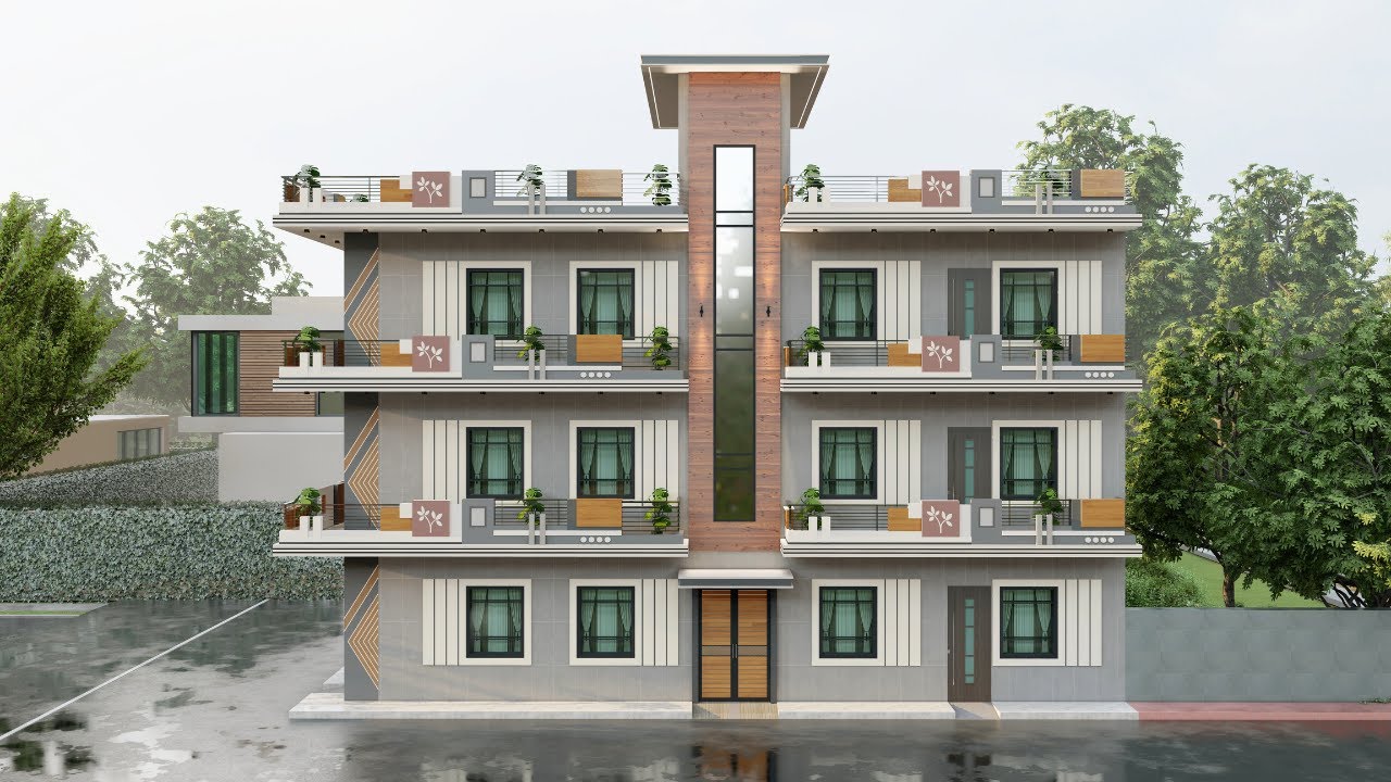 24X54 Feet Apartment Design | 2BHK Flat with Interior | Infra Design Hub