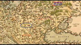 Русь на карте Ортелиуса  1572 года
