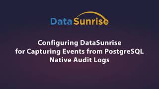 PostgreSQL RDS Native Audit Log Integration