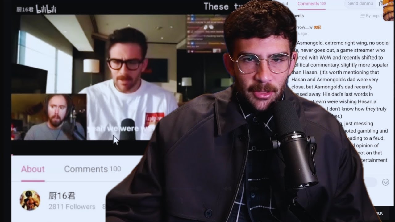 Chinese Netizens Rip Into Asmongold Over Hasan