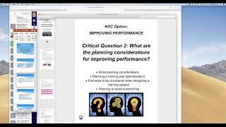 Initial Planning Considerations - Performance and fitness Ne